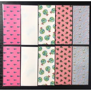 10 laminated cash envelopes